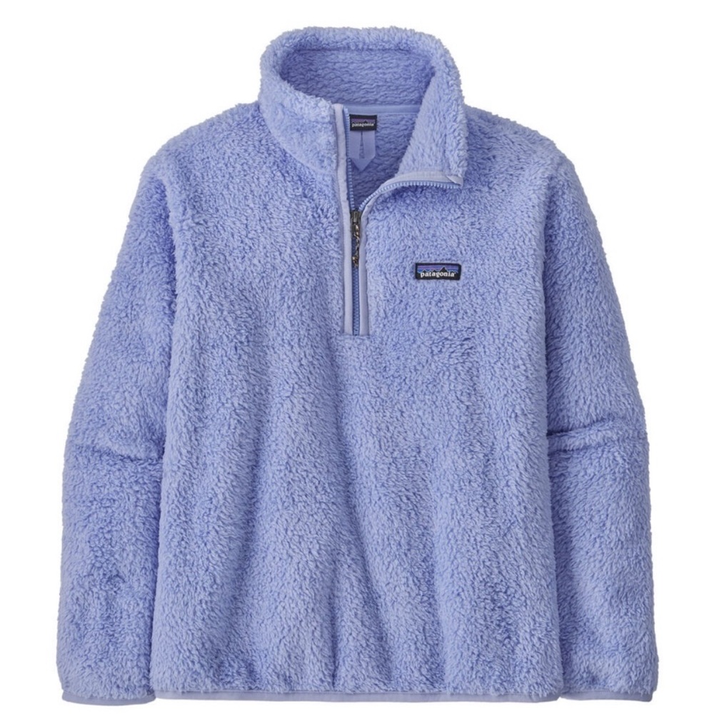 🩵 Patagonia Los Gatos 1/4 Zip Cozy Periwinkle Blue Fleece Pullover 🩵 - Picture 2 of 13